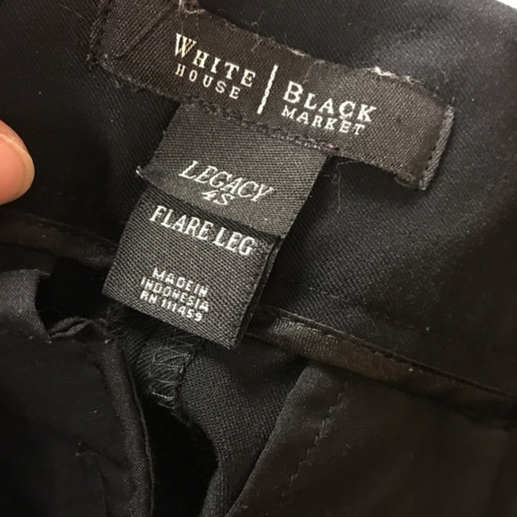 WHBM Legacy 4S Flare Leg Black Trousers - Picture 5 of 5